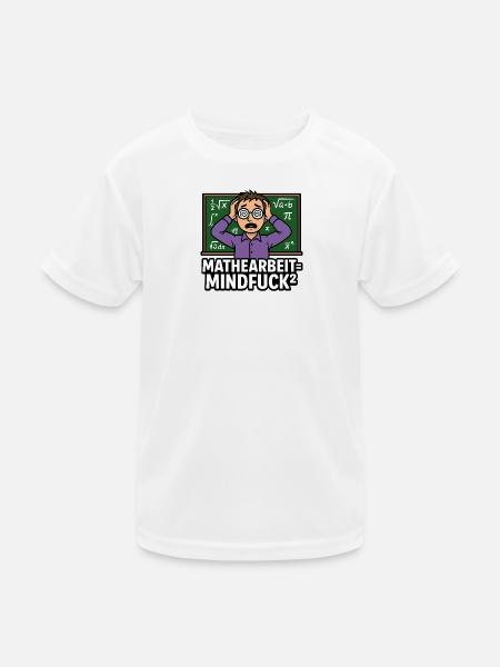 Math stress teacher - Kids Functional T-Shirt - white - Front