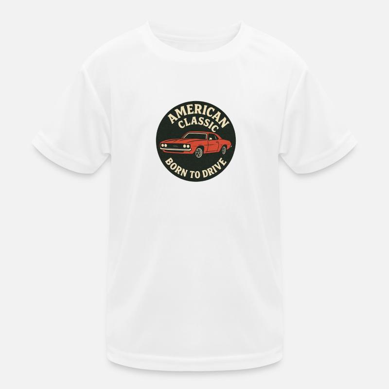 Musclecar - Kids Functional T-Shirt - white