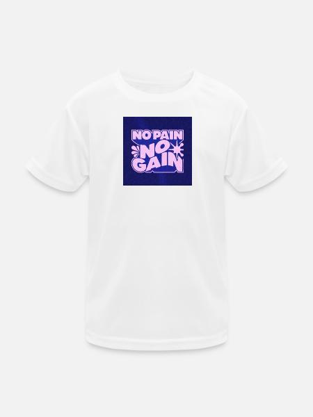 Ohne Fleiß kein Gewinn Motivationsdesign - Kinder Funktions-T-Shirt - Weiß