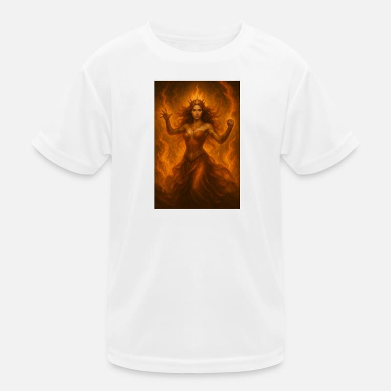 Déesse de Feu – Puissance Ardente T-shirt sport Enfant