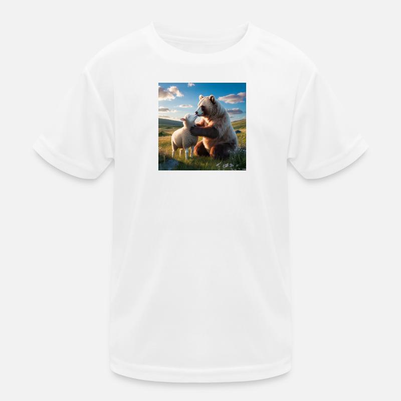 Herzensbande Bärenlamm Im Feld Kinder Funktions-T-Shirt