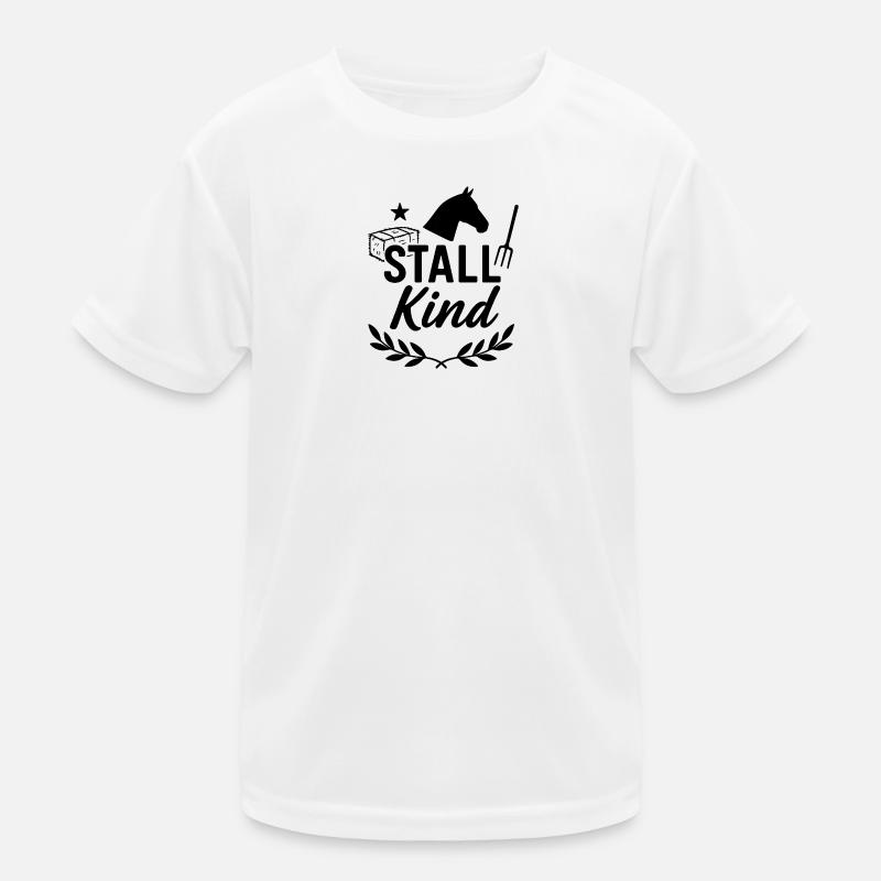 Stallkind, Pferd, lustig Kinder Funktions-T-Shirt