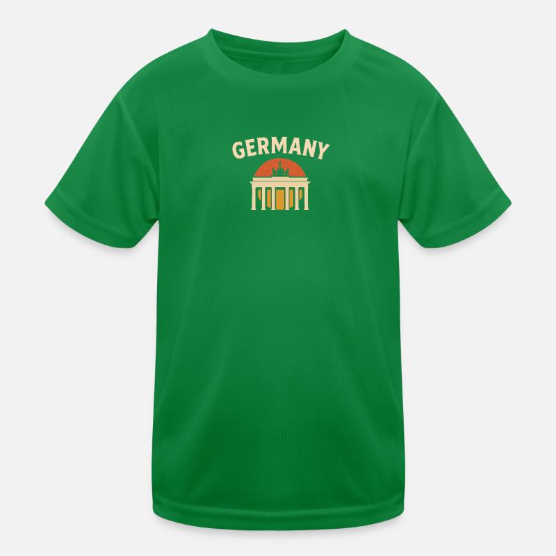 Germany Brandenburg Gate Sunset Kids Functional T-Shirt