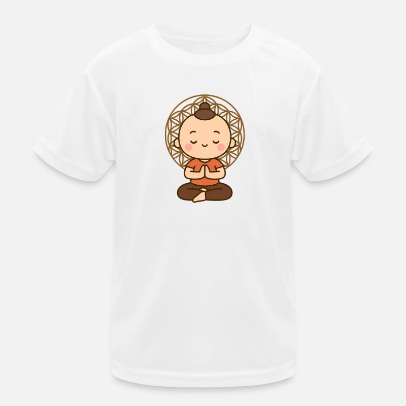 Meditation vor Lebensblume  Kinder Funktions-T-Shirt