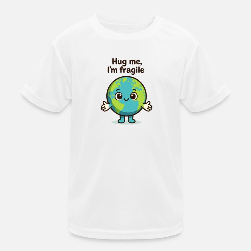 Fragile Earth Hug Me Kids Functional T-Shirt