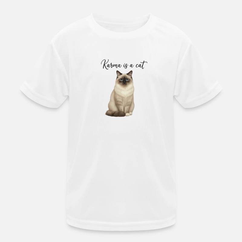 Ragdoll - Karma est un chat T-shirt sport Enfant