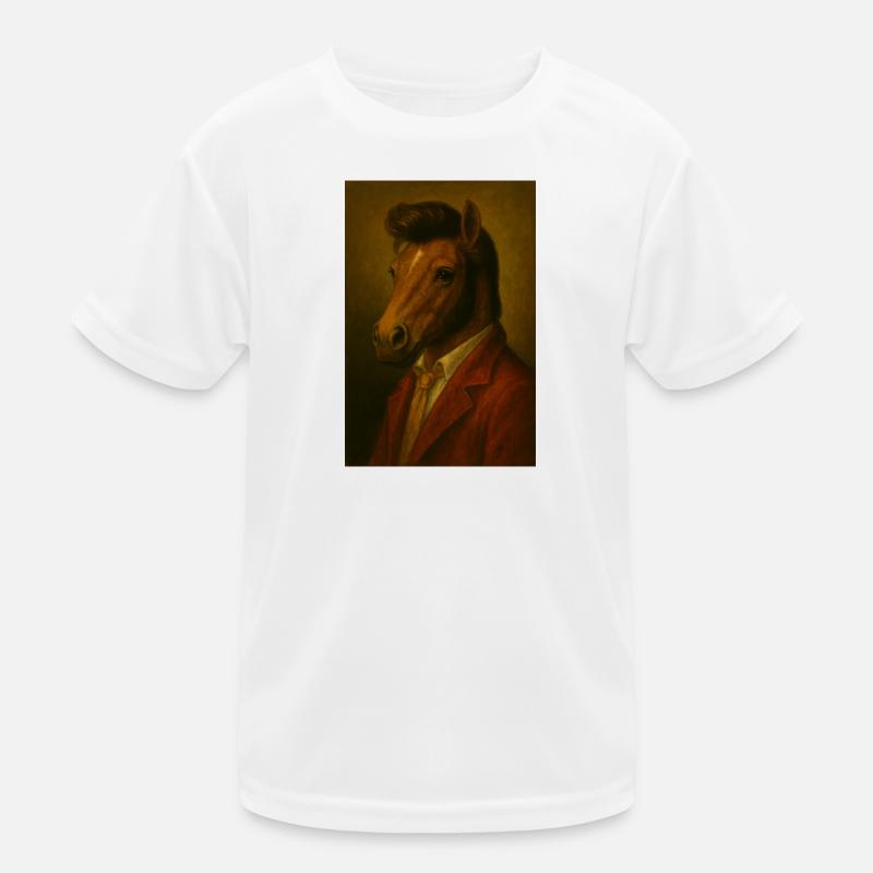 Portrait de cheval en costume T-shirt sport Enfant