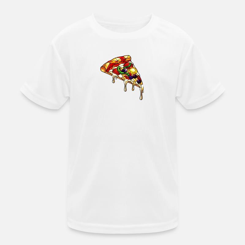Bunte Pizza bunter mix: Alles Drauf im Comic-Stil Kinder Funktions-T-Shirt