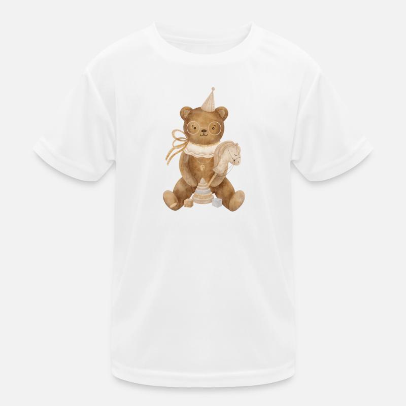 Ourson  fête d'anniversaire T-shirt sport Enfant