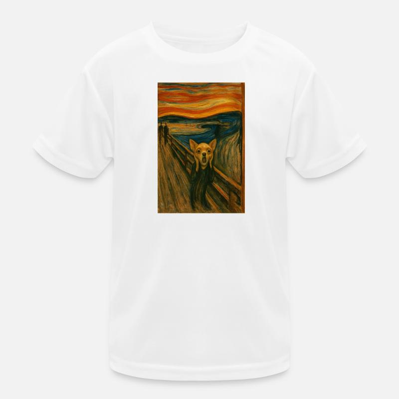 Dread dog on the coastal path Kids Functional T-Shirt