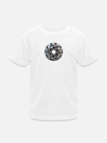 Titanium - Kinder Funktions-T-Shirt - Weiß - Vorne