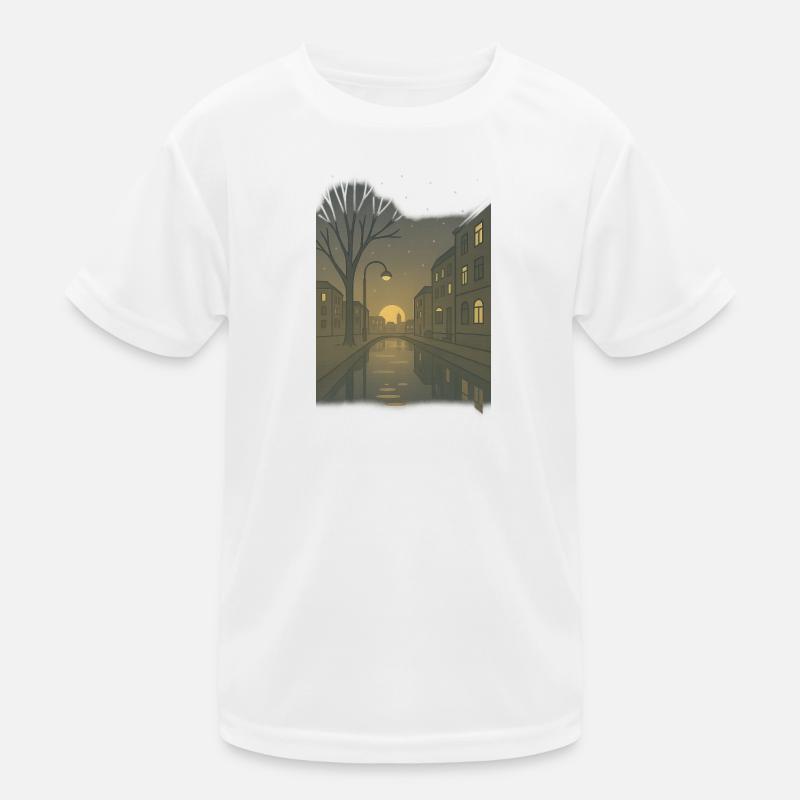 früher Morgen im Dämmerlicht - Kids Functional T-Shirt - white