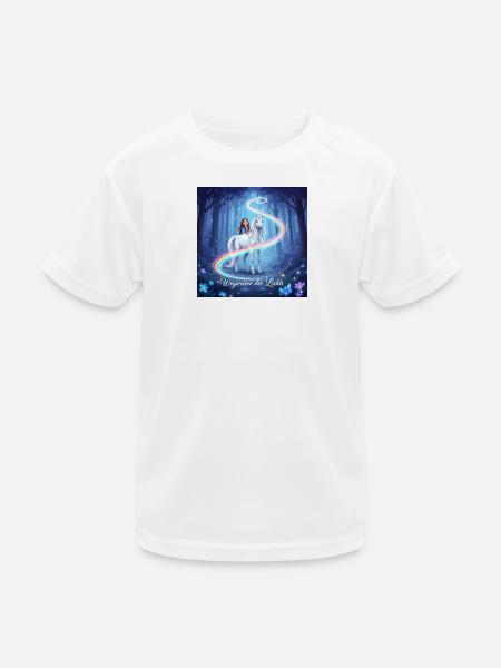 Signpost of Light in the Unicorn Forest - Kids Functional T-Shirt - white - Front