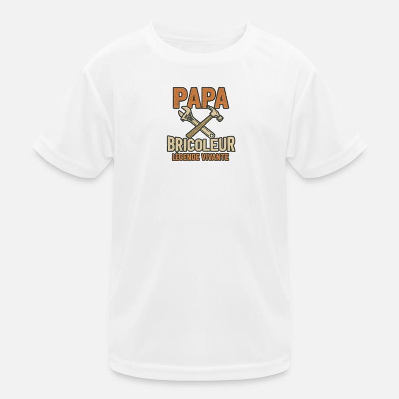 PAPA HANDWERKER LEBENDE LEGENDE Kinder Funktions-T-Shirt