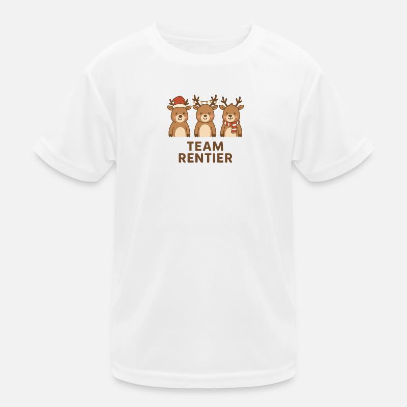 Team Rentier Kinder Funktions-T-Shirt