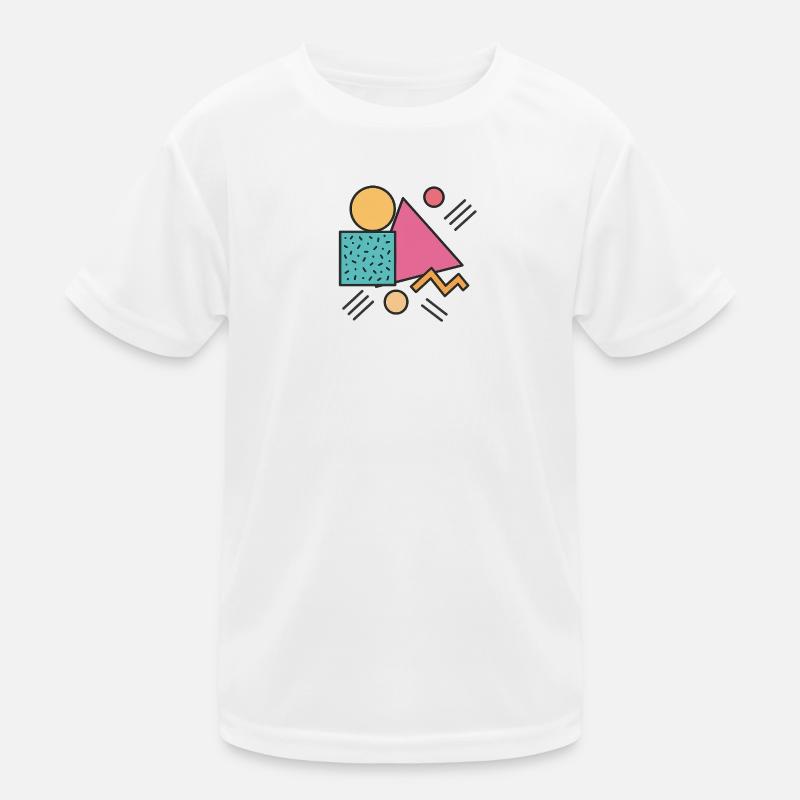 Retro Geometry Kids Functional T-Shirt