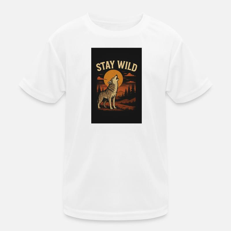 Wolf Wild Kids Functional T-Shirt
