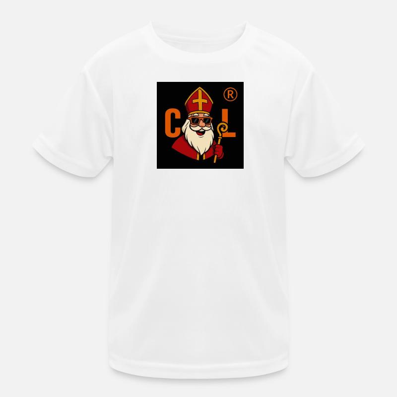 Sinterklaas with sunglasses Kids Functional T-Shirt