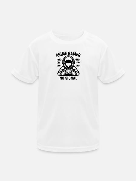Anime Gamer Ohne Signal - Kinder Funktions-T-Shirt - Weiß