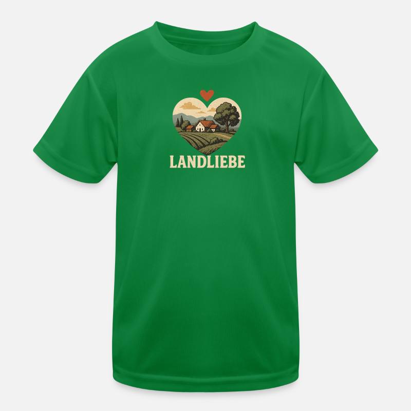 Paysage de Country Love Heart T-shirt sport Enfant