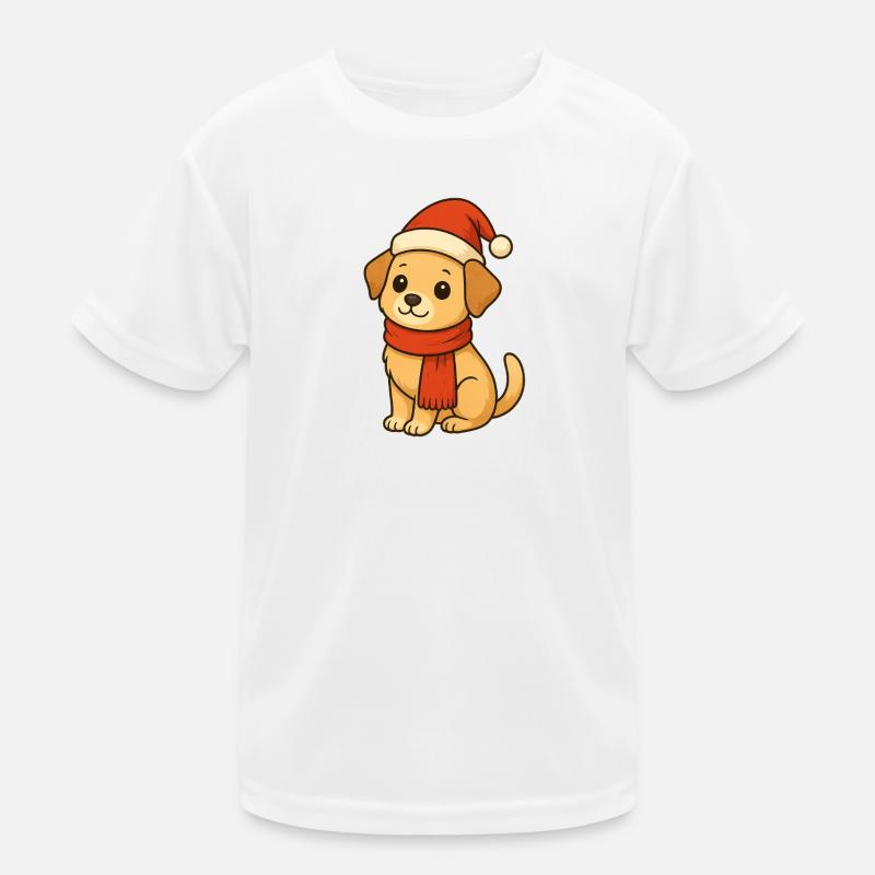 Christmas Hero Dog Kids Functional T-Shirt