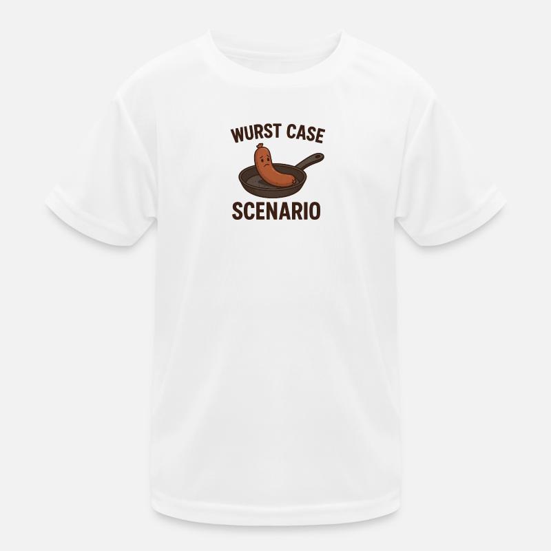 Wurst Case Scenario  - Kinder Funktions-T-Shirt - Weiß