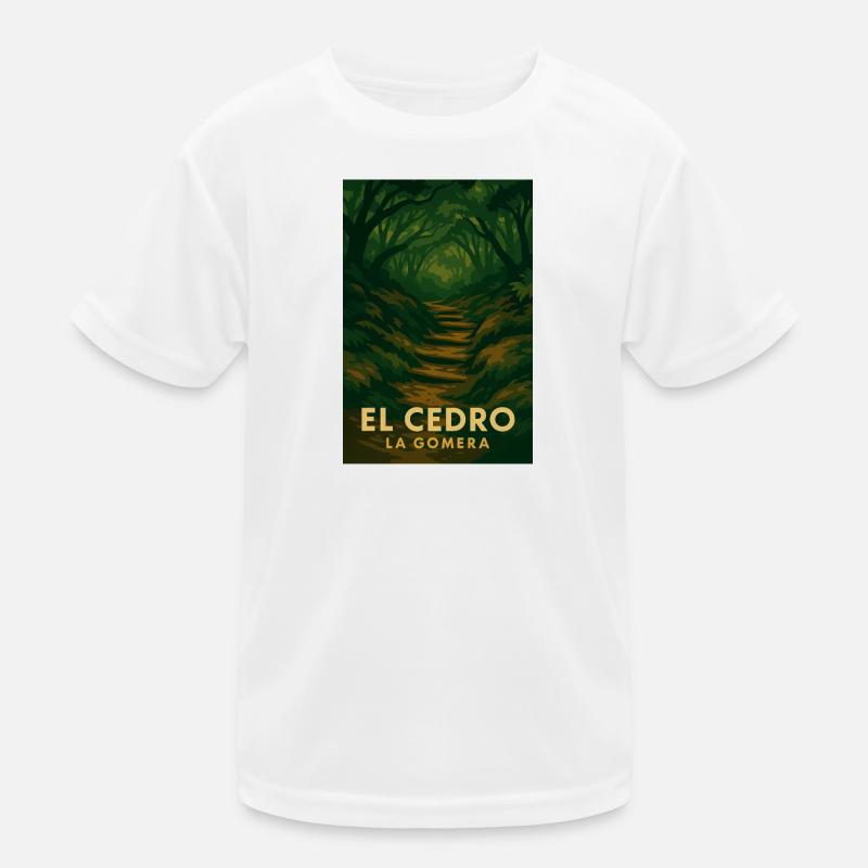 El Cedro – Mystischer Waldpfad Kinder Funktions-T-Shirt