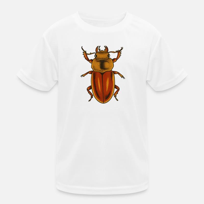 Kunstdruck „Crimson Bug“ Kinder Funktions-T-Shirt