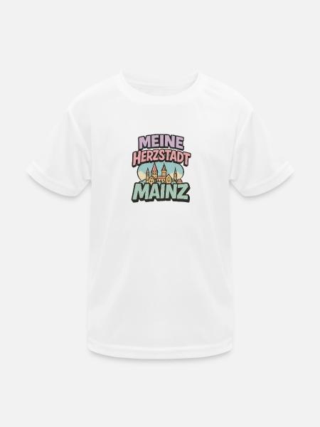 Mainz Herzstadt - Kids Functional T-Shirt - white - Front