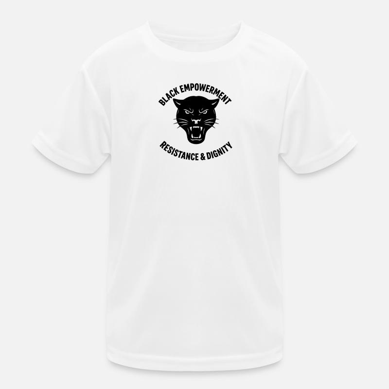 Black Empowerment Panther – Resistance & Dignity Kids Functional T-Shirt