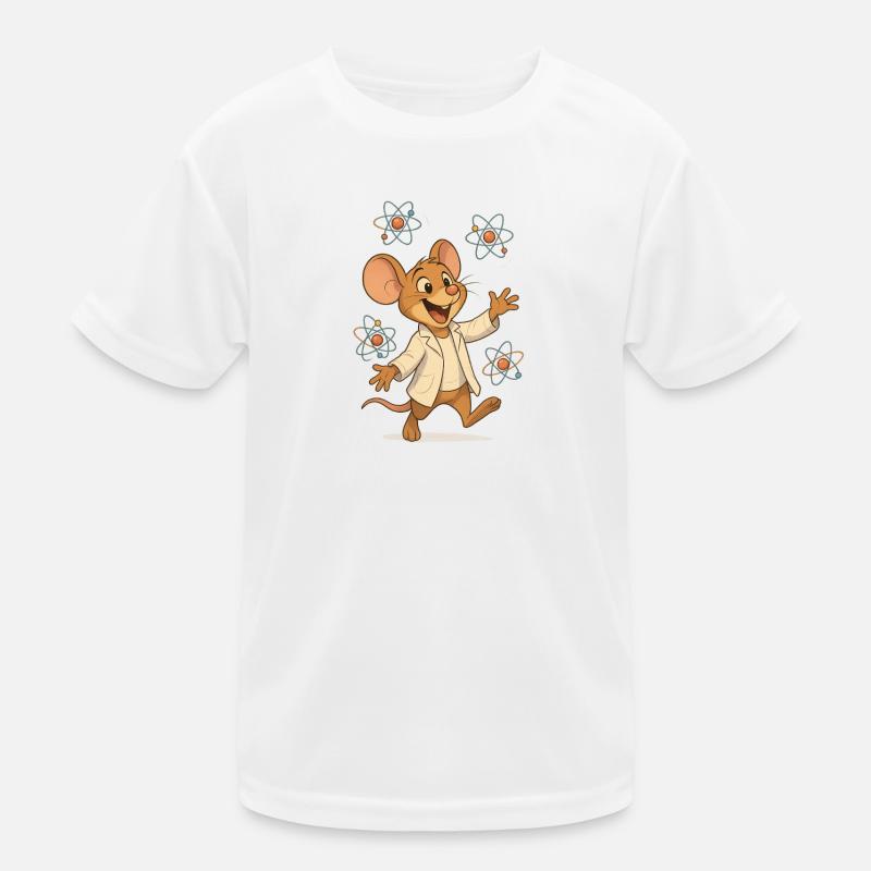 Atomic Scientist Mouse Kids Functional T-Shirt