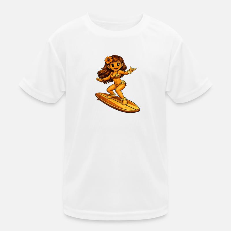 Surfer style hawaïen T-shirt sport Enfant