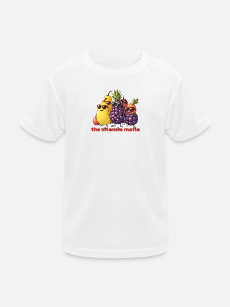 Vitamin Mafia Fruit Troop - Kids Functional T-Shirt - white - Front