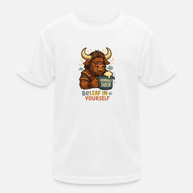 Be Leaf in Yourself Tauren - Kinder Funktions-T-Shirt - Weiß