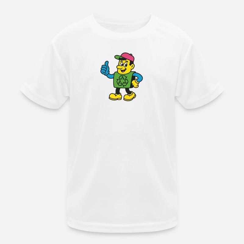 Tee de la mascotte Recycle Hero T-shirt sport Enfant