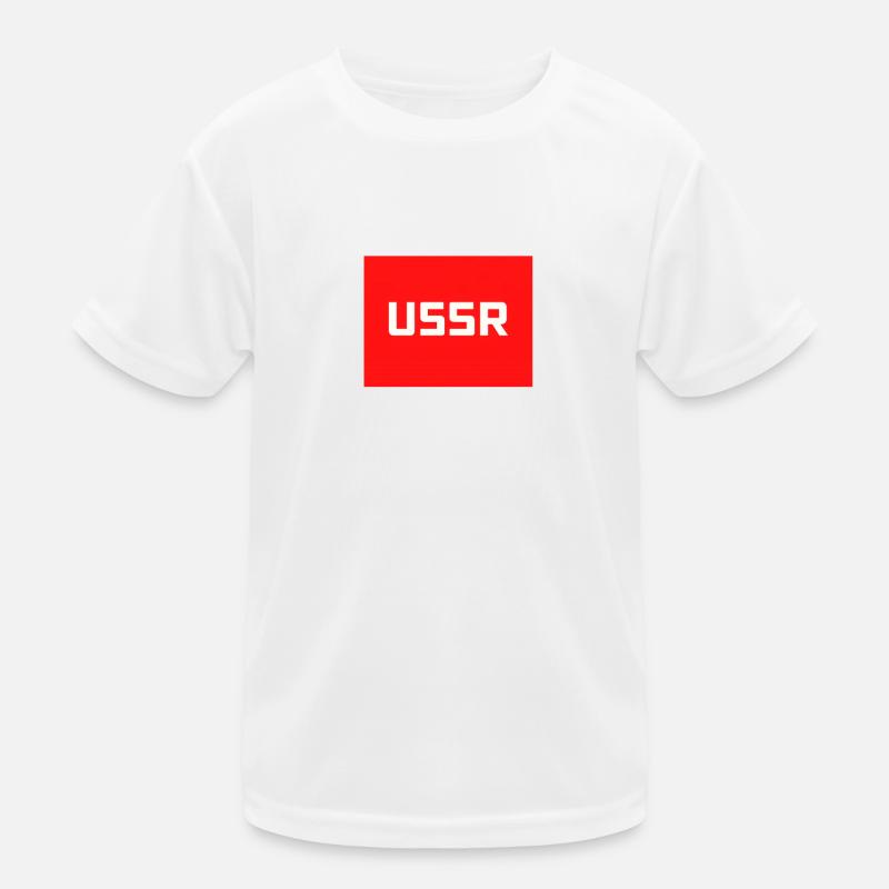 Logo texte du CCCP de l’Union soviétique de l’ère soviétique T-shirt sport Enfant