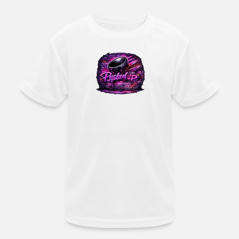 Picked Up Neon Graffiti - Kinder Funktions-T-Shirt - Weiß