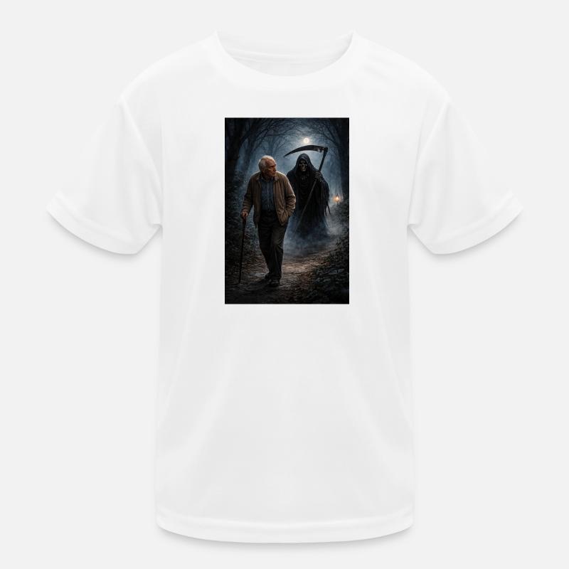 Der Tod folgt mir Kinder Funktions-T-Shirt