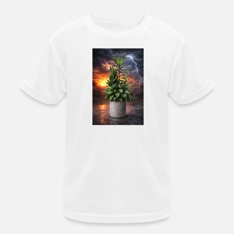 Plante dans la lumière de tempête T-shirt sport Enfant
