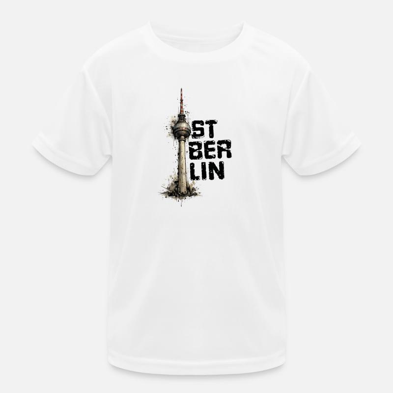 Ostberlin - Kinder Funktions-T-Shirt - Weiß