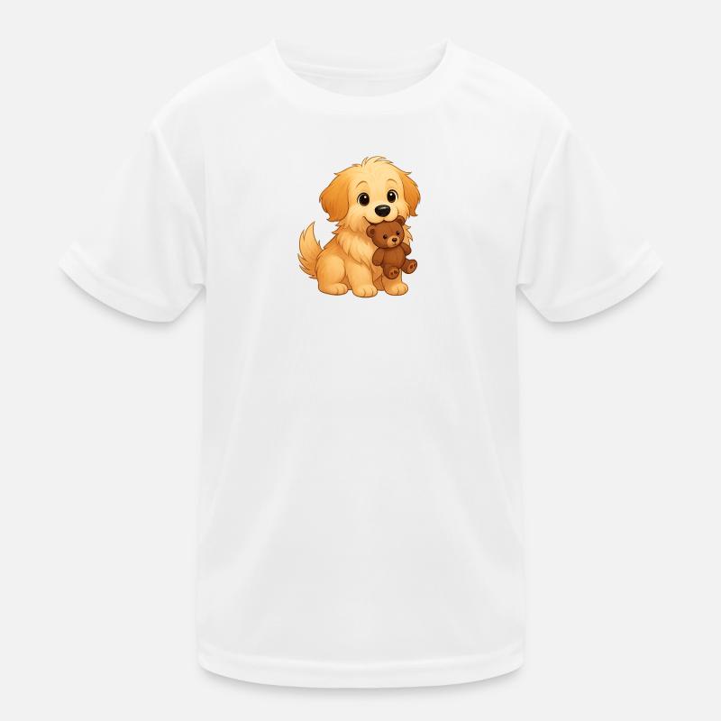 Fluffy findet verlorenes Spielzeug Kinder Funktions-T-Shirt