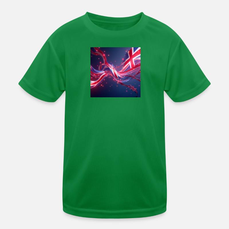 drapeaux_GB2 Kinder Funktions-T-Shirt