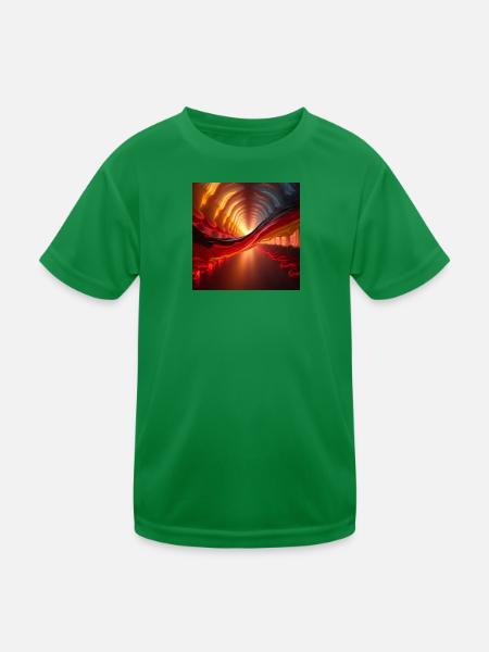 flags Germany - Kids Functional T-Shirt - kelly green - Front