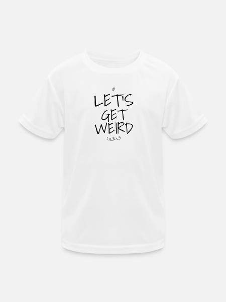 Lustige Party-Aussage - Kinder Funktions-T-Shirt - Weiß - Vorne