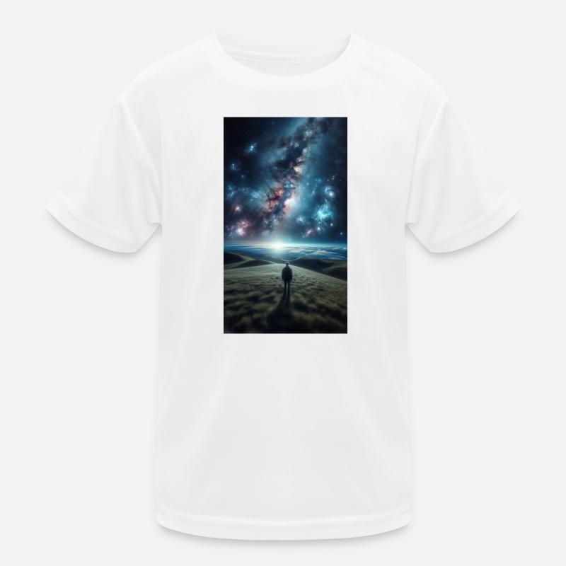 Kosmische Grenze Kinder Funktions-T-Shirt