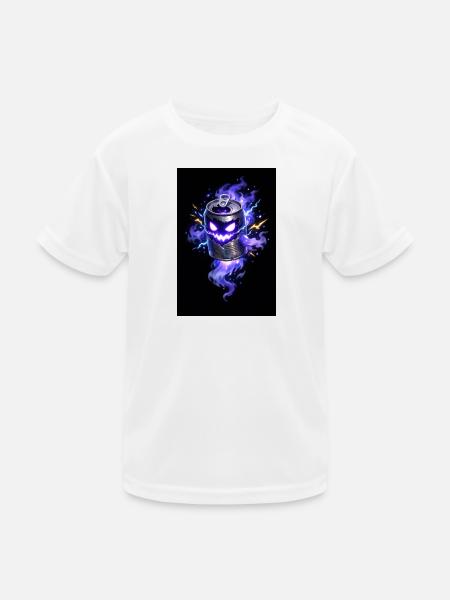 Purple Haunted Cannon Halloween - Kids Functional T-Shirt - white - Front