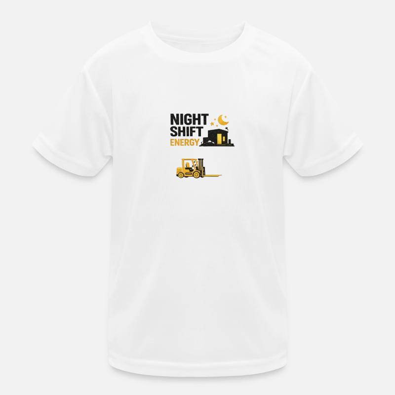 Wagon élévateur urbain Night Shift Energy - T-shirt sport Enfant - blanc