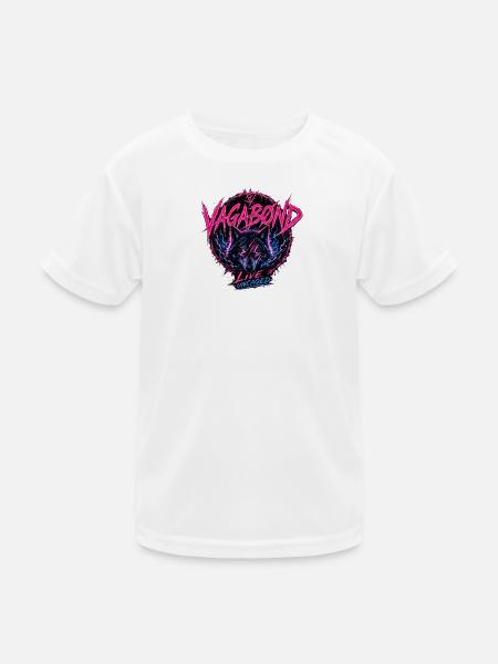 Wolf - Kids Functional T-Shirt - white - Front