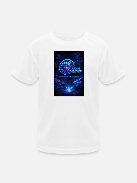 arcane_clockwork_poster_Neon_citate - T-shirt sport Enfant - blanc - Devant
