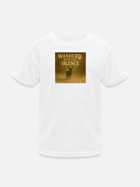 Wander Into the Silence - Kids Functional T-Shirt - white - Front